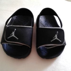 Little Kids Black Jordan Sandals